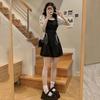 Sweet A- Line Fairy Dress High Waist Puff Short Sleeve Dress Fashion Short Dress Women  Vacation