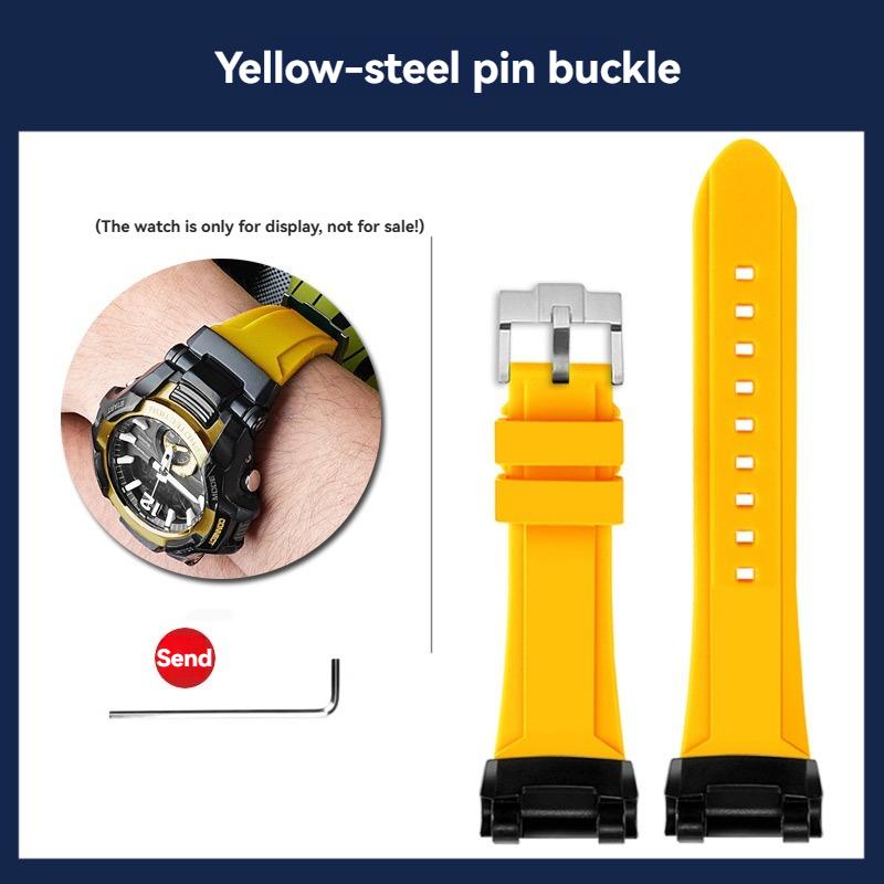 GR-B100 Silicone Watch band Men Outdoor Sports For Casio G-SHOCK 5536 GR-B100GB-1A GR-B100-1A4 Modified Watch Strap Bracelet