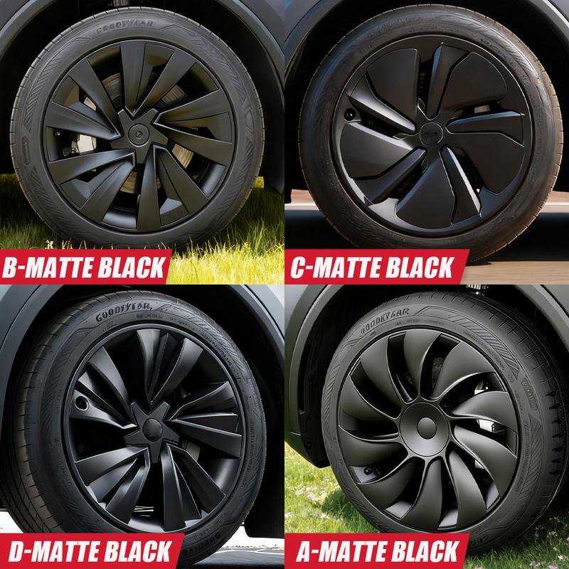 4PCS Wheel Cap for Tesla Model Y Juniper 19 Inch Crossflow Hubcap Performance Replacement Full Rim Cover Accessories 2025 2026