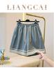 Plus Size Women's Lace Trim Denim Shorts - Loose Wide Leg Casual Capris