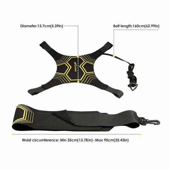 Adjustable Football Kick Trainer Soccer Kicker Training Aid Equipment Waist Belt