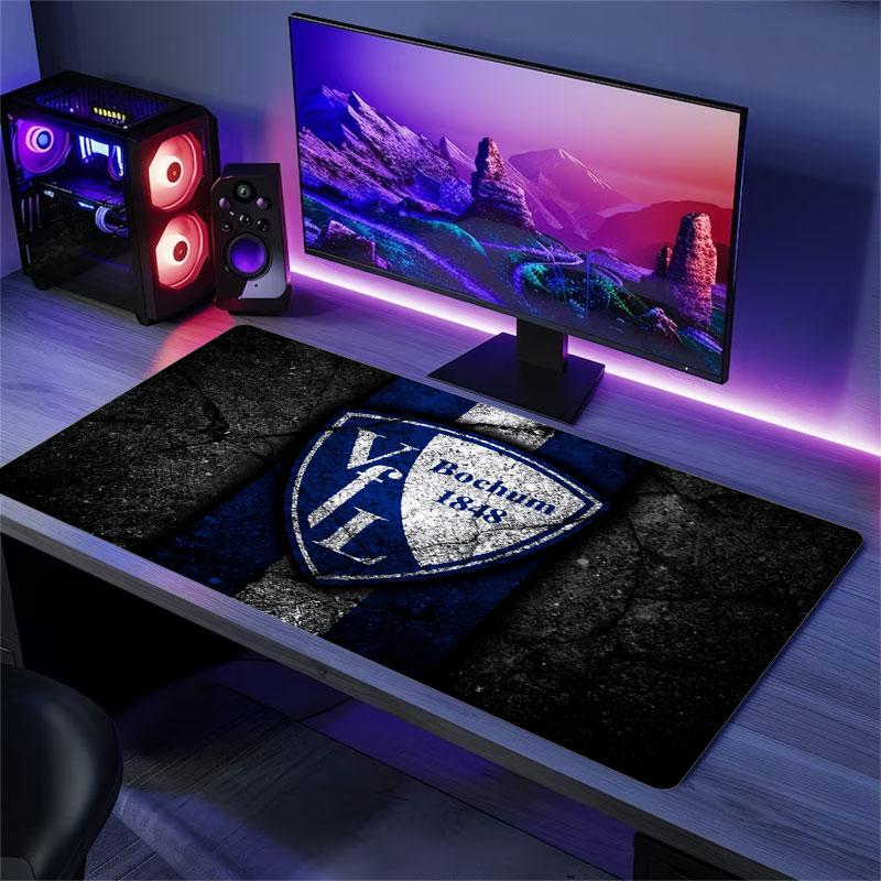 Bochum Mauspads, Große Gaming Schreibtischmatte, Rutschfestes XXL-Mauspad für Laptop & Tablet, Mini-PC-Spielmatte mit Genähten Kanten