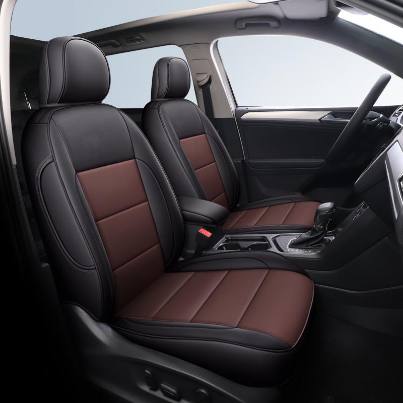Yue Four Seasons Universal Car Seat Cover, Full Surround, Wear-Resistant, Five-Seat Leather