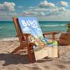 Ultra-Soft Beach Towel with Bluey Theme,Ideal for Pool - Camping, Diving - Perfect Travel Essential, Vibrant Beach Towel.