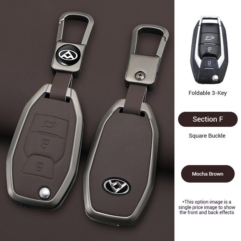 Zinc Alloy Leather Car Remote Key Case Cover For MAXUS LDV T60 G10 G20 V80 V90 T70 D90 2017 G50 D60 Holder Keychain Accessories
