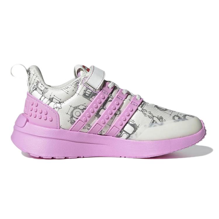 New Adidas LEGO X Racer TR Little Kid 'Off White Bliss Lilac'