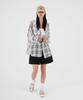 UMM Women'S See-Through Oversized Check Hoodie