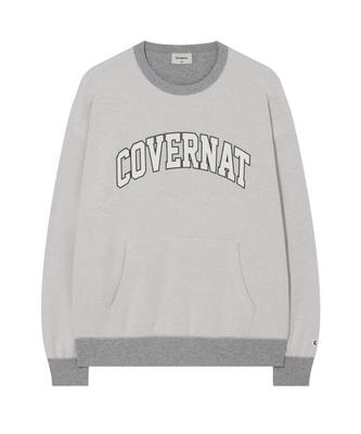 COVERNAT Inside Out Arch Logo Sweatshirt Melange Gray