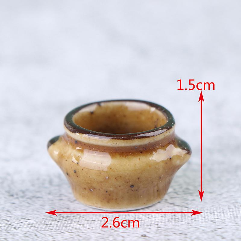 1:12 Dollhouse Ceramics Pot Bowl Tableware Vegetable Bowl Soup Bowl Kitchen Toy