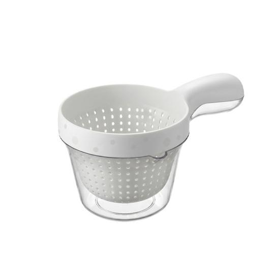 

1/2 шт. Двухслойная корзина-дуршлаг с ручкой 2-в-1 Контейнер для хранения Просеиватель для мелких овощей, фруктов, ягод, помидоров, винограда Промывочный дуршлаг