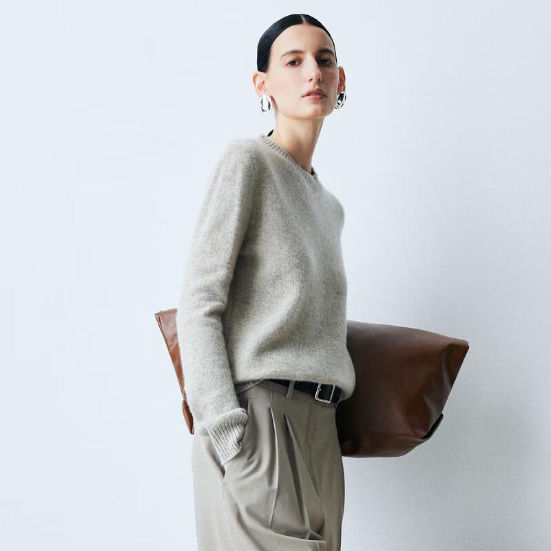 

Женский свитер PARLO из разноцветного смесового кашемира с круглым вырезом S