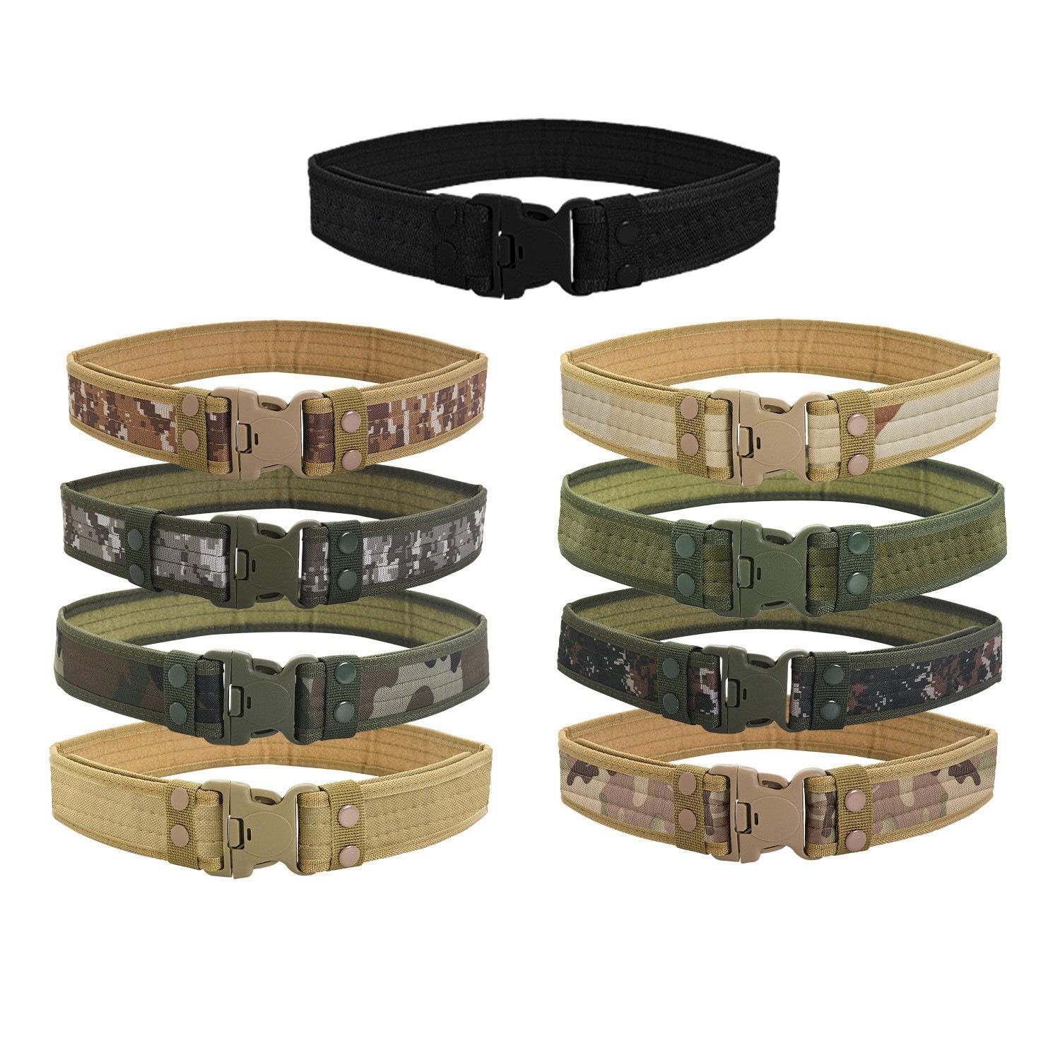 

Military Fans Outdoor Camouflage Canvas Belt Eva Foam Belt Tactical Belt Outdoor Products Military Training Pants Belt 130cm хакі