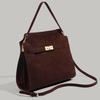 2024 New Autumn and Winter Niche High-Grade Retro Frosted Handbag Women's Large Capacity Commuter Shoulder Messenger Bag