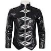 Michael Jackson Punk Black Pu Leather Jacket For Halloween Stage Shows