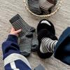 Versatile Striped Warm Cashmere Socks and Trendy Mid-calf Socks for Daily Use