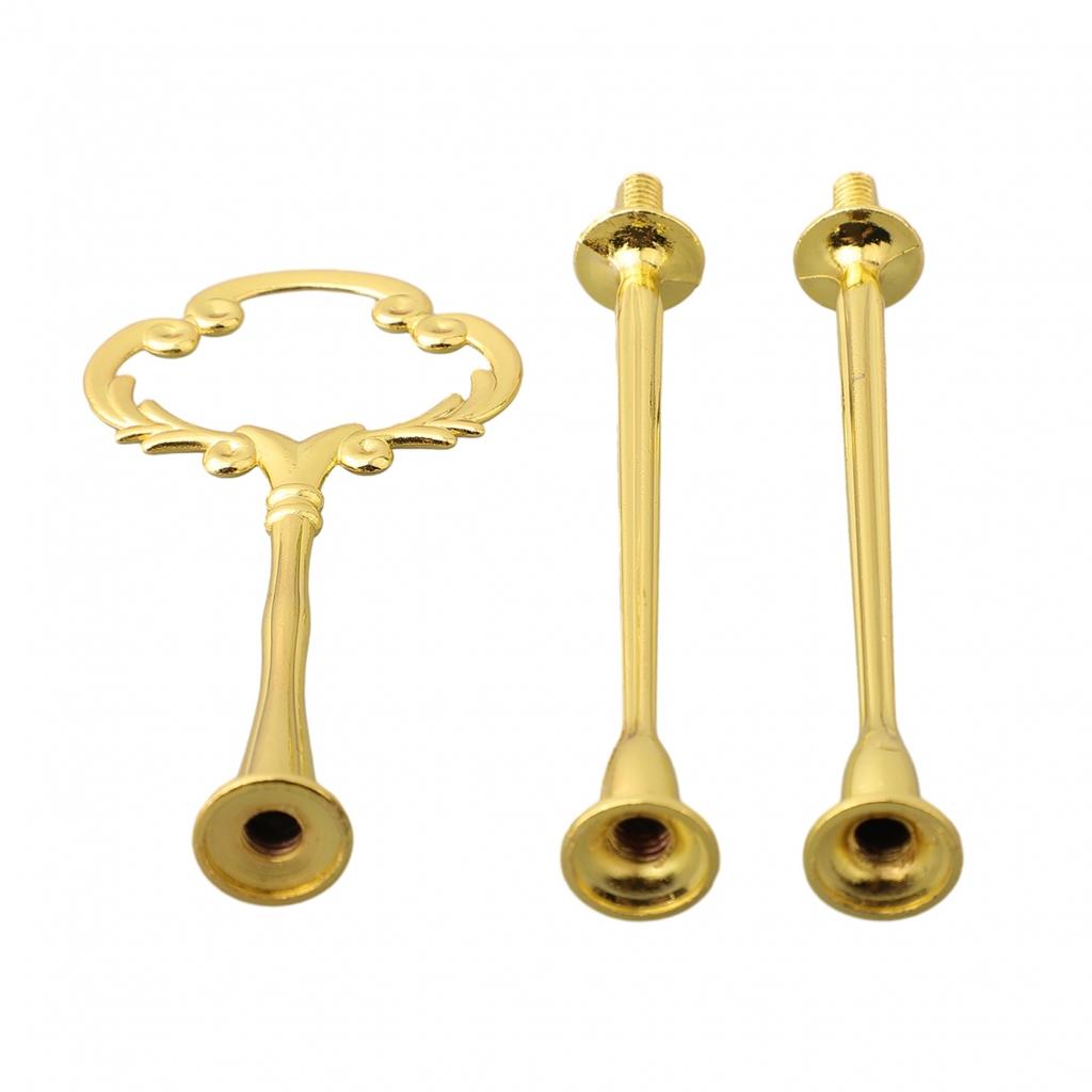 1 ks Stojan na dortový talíř Evropský styl Zlatý Stříbrný Odnímatelný