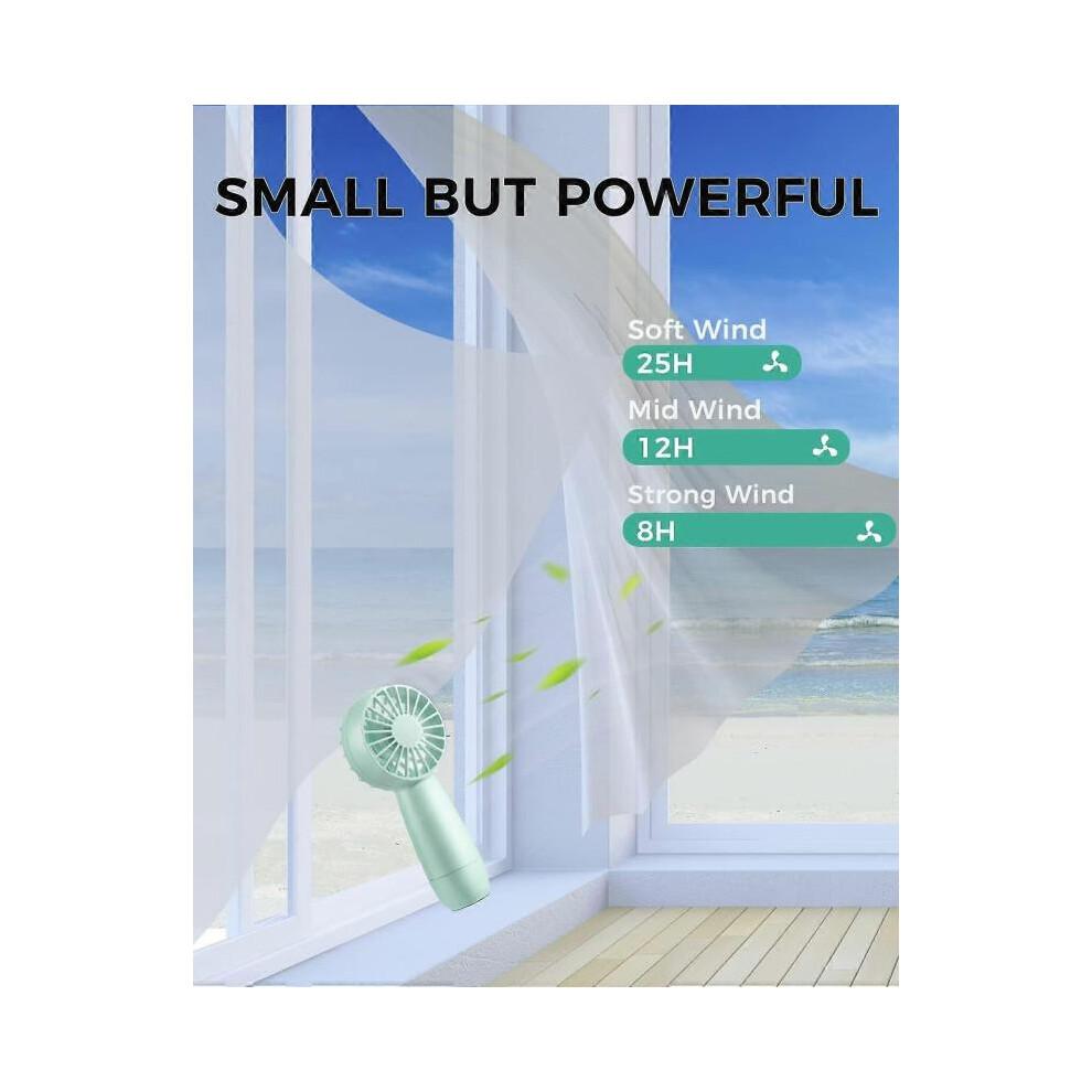 Handheld Fan Portable Handheld Rechargeable Battery Fan, Mini USB Electric Personal Kids Fan Postpartum Cooling