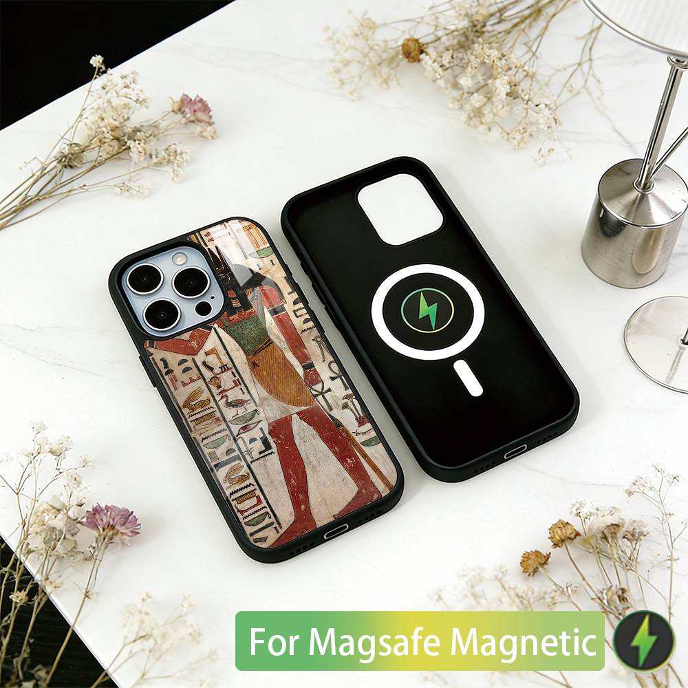

Art A-Ancient E-Egypt Phone Case For iPhone17,16,15,14,13,12,11 Plus,Pro Magnetic with Magsafe Wireless Charging iPhone17Pro
