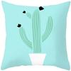 Tropical Style Fruit Cactus Printed Pillow Case Home Decor for Sofa Office Polyester Throw Pillow Cover Decorative Cushion Cover