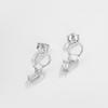 ANDYWEN 925 Sterling Silver Black Zircon Stud Earring Fashion Rock Punk CZ 2023 Jewelry Jewels