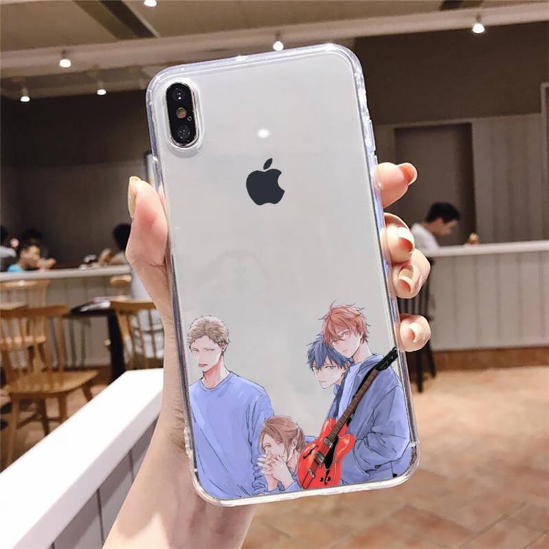 Given Yaoi Anime Cartoon Manga Handyhülle Transparent Weiches TPU für iPhone 13 12 Mini 11 Pro X XR XS Max 6 6s 7 8 Plus SE 2020