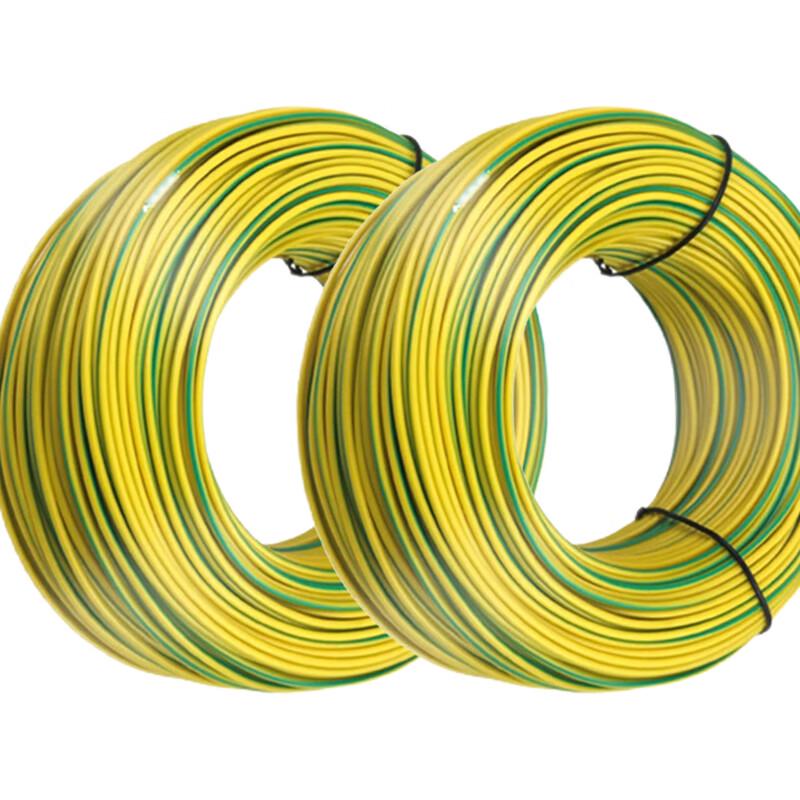 Tiemuyun 1 Sq Mm Yellow-Green Copper Core Grounding Wire