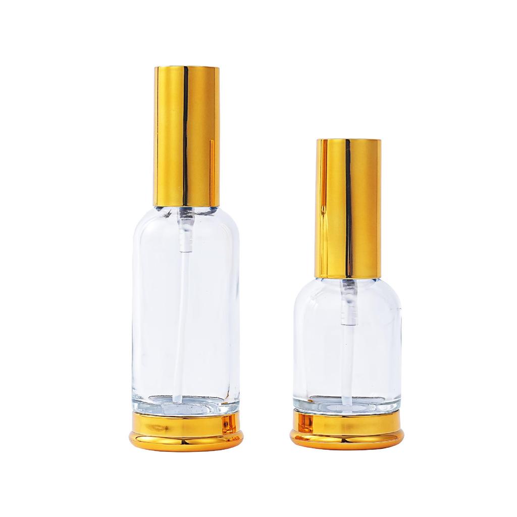 Youjing 30ml Gold Base Glass Bottle & 50ml Transparent Lotion Serums Bottle.