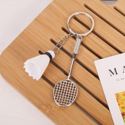 Mini Cute Badminton Key Rings Bag Pendant Key Buckle Ornaments Car Accessories