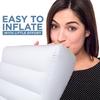 Inflatable Portable Lumbar Support Pillow - Wedge, Body Positioner & Leg Care for Travel and Camping