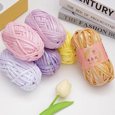 100g/Lots 100% Polyester Blended Soft Cloth Yarn for Hand Knitting Anti-Pilling Anti-Static Eco-Friendly DIY Blanket Cloth Strip