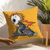 Funny Cool Skull Motorcycle Pattern 1 Pillow Case Linen Cushion Covers For Decorative Sofa Home Pillows Case Car Chair