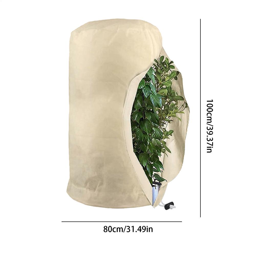 Winter Plant Protection Bag Frost Protection Weather proof Drawstring Plant Cover Vegetation Anti-Frost Bags Shrub Jacket Cover