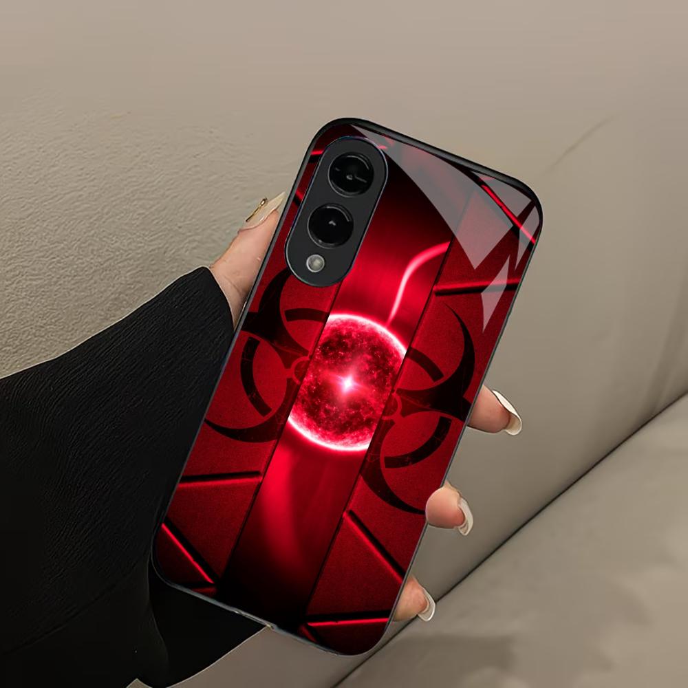 Hochwertige Glas-Handyhülle mit dunklem Wind und dämonischer Atmosphäre für Samsung Galaxy S26, S25, S24, S23, S22, S21 FE, Ultra und Plus
