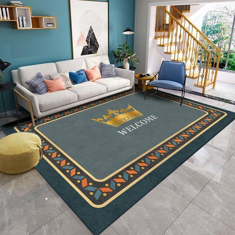 Luxury Geometric Area Mat for Living Room, Bedroom, Office, Living Room Mat | Sophisticated Design | Machine Washable Mat, Rugs for Living Room