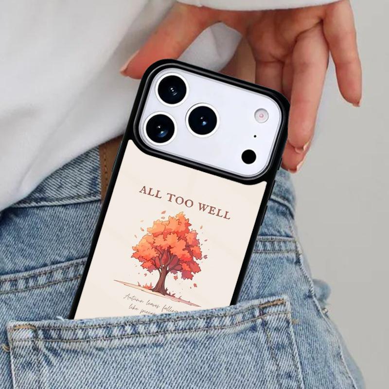 All Too Well Lyrics Art Phone Case for iPhone 16e 15 14 13 12 17 Pro Max Plus Air 17pro Cover Coque