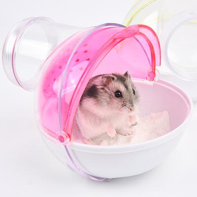Hamster Bathroom Spherical Shape Dust-proof Plastic Small Animal Bath Sand Room Pet Supplies