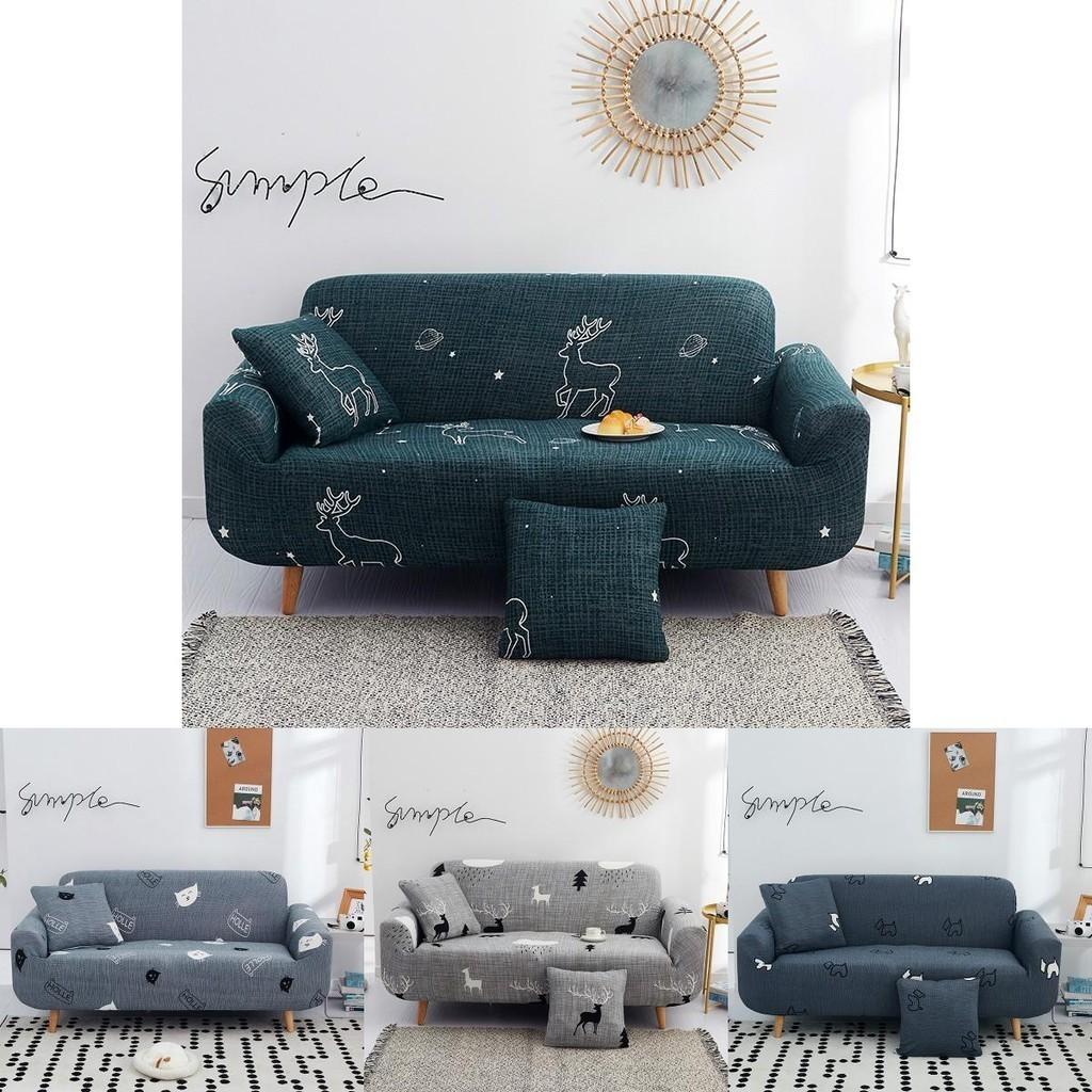 Elegante Geometrische Blumenmuster-Überwürfe für 1/2/3/4-Sitzer-Sofas Mit Knitterarmem Design