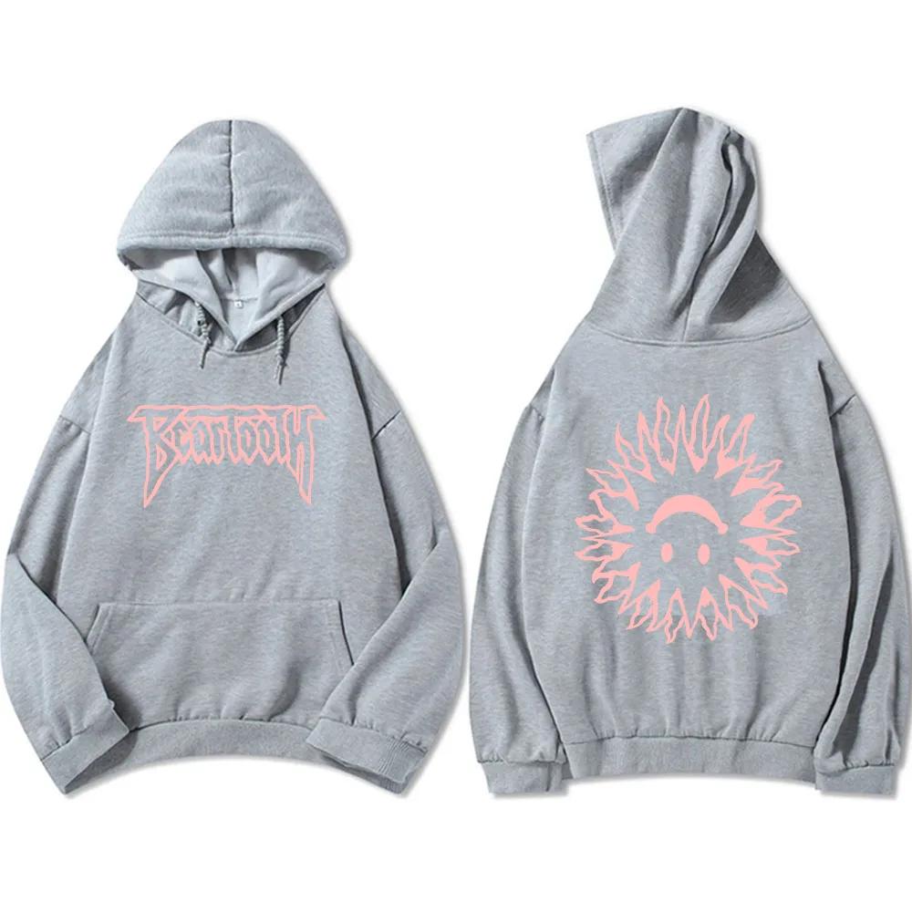 Pinke Beartooth Rockband Hoodies 2024 Das The Surface Album Neues Sweatshirt für Männer Unisex Heavy Metal Mode Sudaderas mit Kapuze Männlich