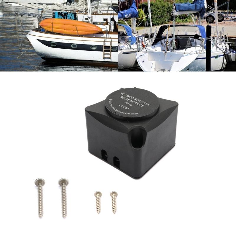 12V Doppelbatterie-Isolator 125A Spannungsempfindliche Relais VSR Intelligenter Schalter für Auto ATV Boote Wohnmobil LKW Marine