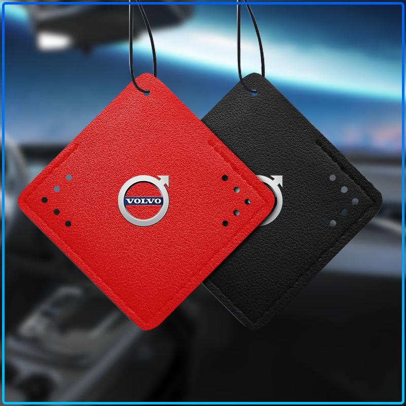 Car Aromatherapy Diffuser Necklace Fresh Air Suede Pendant 6 Scents For Volvo XC90 XC60 XC70 XC40 V90 V60 V40 C70 C30 S80