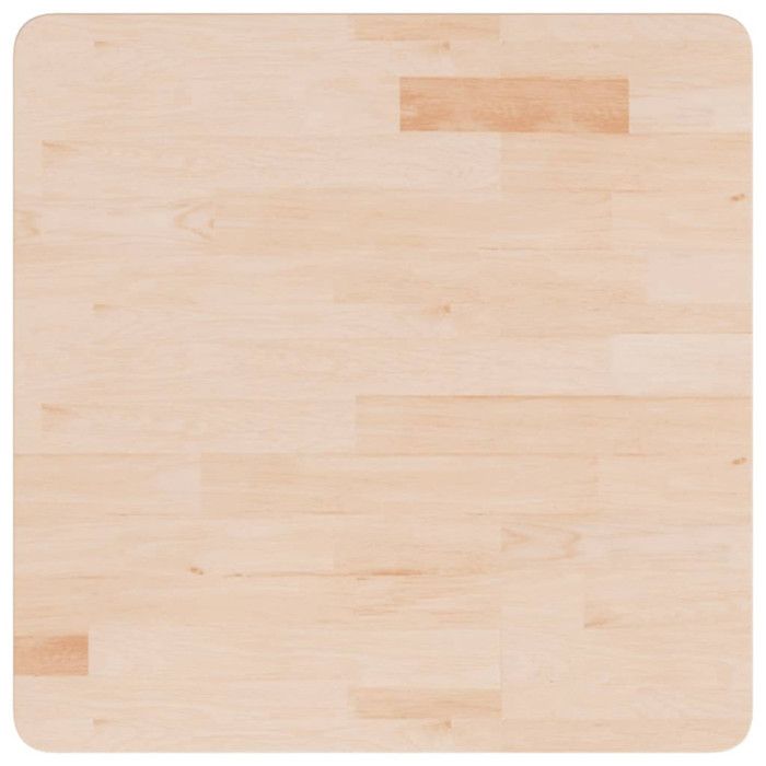 342930 vidaXL Dessus de table carré 60x60x2,5 cm Bois chêne massif non traité