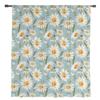 Daisy Watercolor Texture Sheer Voile Window Curtains Tulle Curtains Living Room Balcony Decoration Drapes