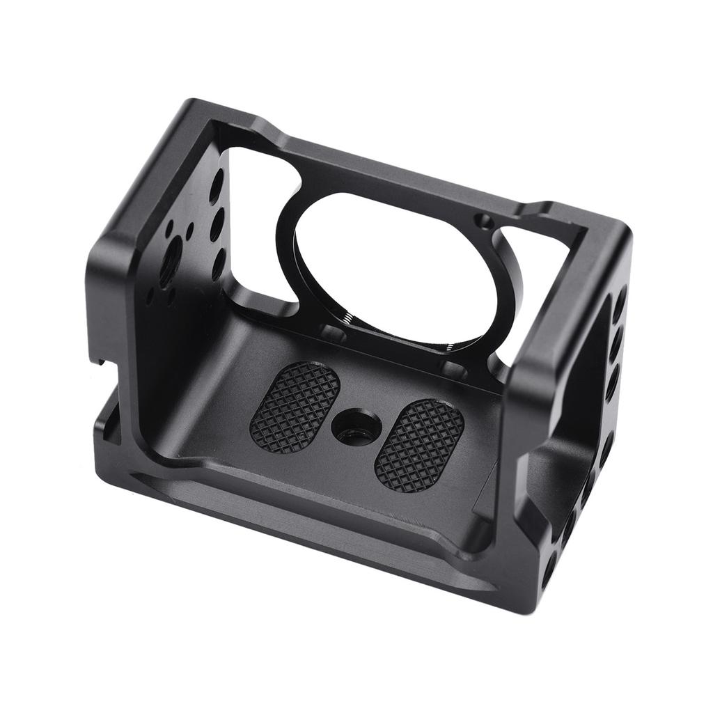 Aluminum Alloy Camera Vlog Cage Protective Camera Cage with 1 4 3 8 Inch Screw Holes Compatible with Sony RX0 II