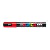 Mitsubishi Pencil Medium Round Water-Based Pen, Posca, Point, Tip, Red, PC5M.15