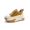Autumn and winter retro lightweight inner heightening platform fashion casual versatile sports shoes leather shoes women