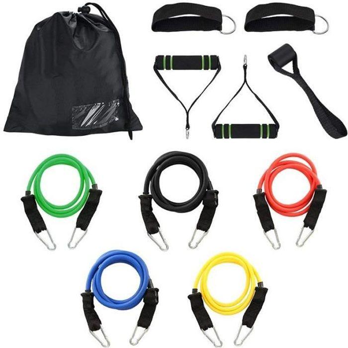 

Bande de résistance - Non spécifié - 11pcs - Elastiques - Crochet de porte - Sangle de cheville