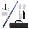 Closed Hole C Flute 16 Keys Cupronickel Nickel plated Wind Instrument with Carry Case Flute Stand Gloves Cleaning Cloth