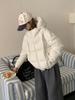 White Duck Down Puff Down Jacket Women's Winter New Hooded Warm Small Short Bread Jacket Thick Coat