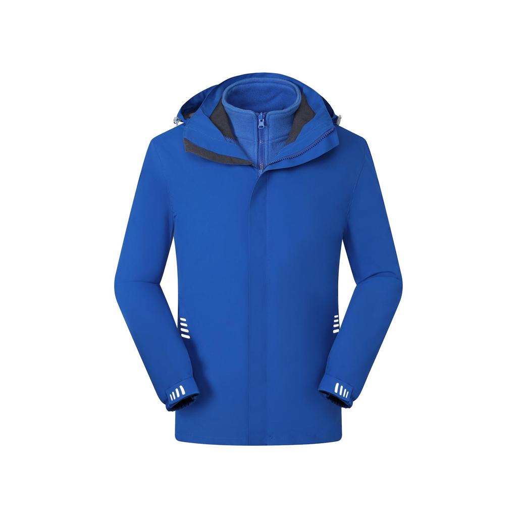 Windproof Outdoor Sports Jacket: Three-in-One, Fleece-Lined, Waterproof, Thickened Work Uniform