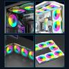 12x12cm Universal Computer Fan Addressable ARGB Asynchronous Light Support Silents PWM Technology Mirror Finish